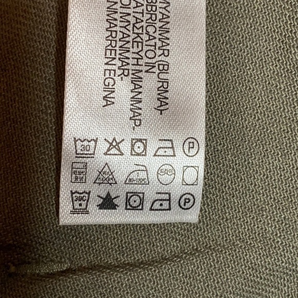 NWT. Zara Khaki Shiny Combined Jacket. Size XS. - Picture 9 of 9